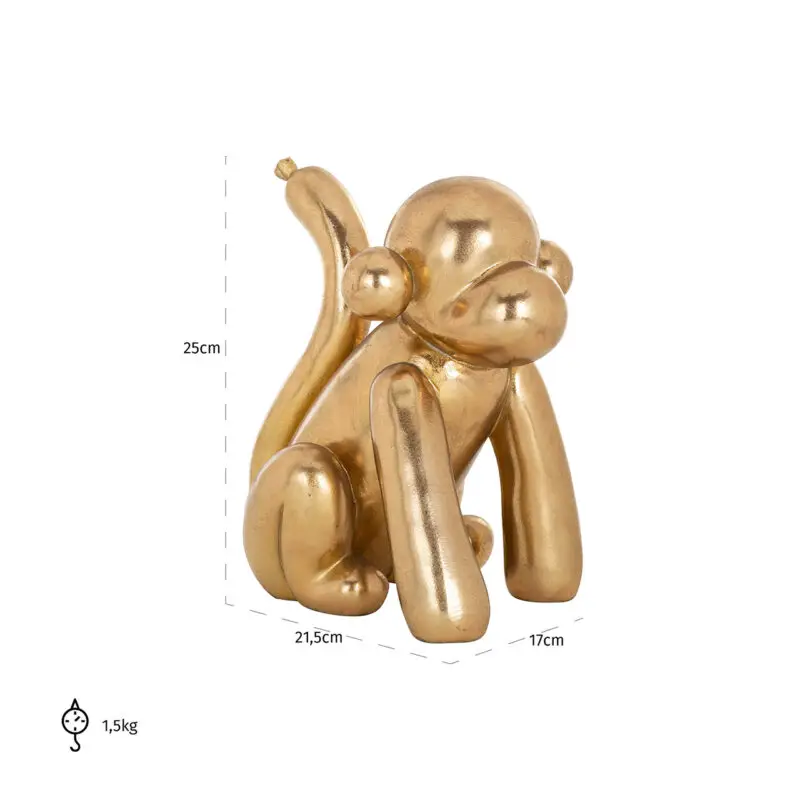 - Monkey deco object (Gold)
