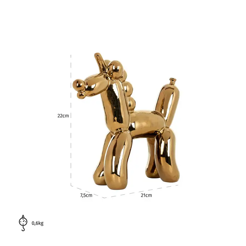 - Deco object Balloonicorn gold (Gold)