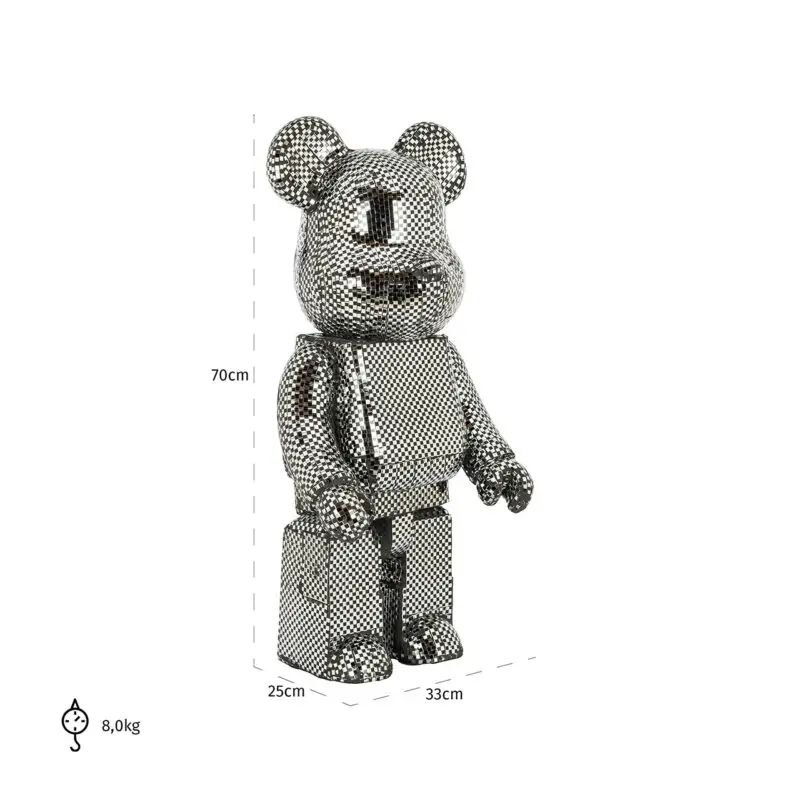 - Decoratieobject Beer klein zwart (Silver)