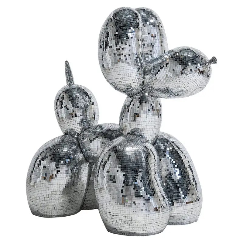 - Dog deco object spiegel (Silver)