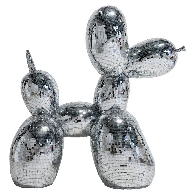 - Dog deco object spiegel (Silver)