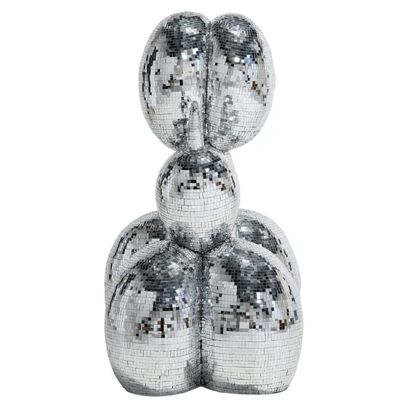 - Dog deco object spiegel (Silver)