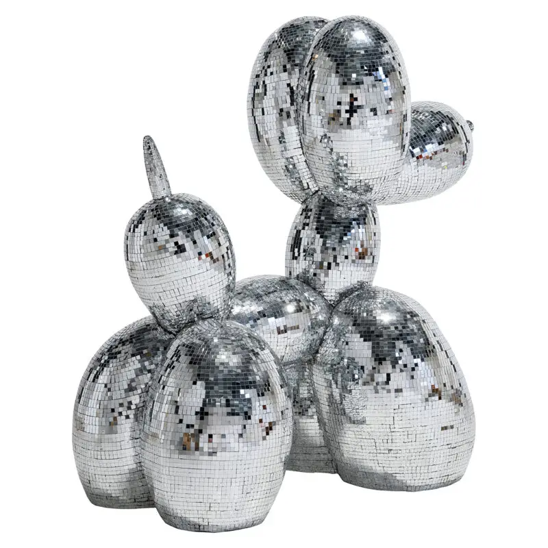- Dog deco object spiegel (Silver)