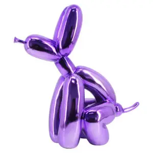 - Dog deco object paars
