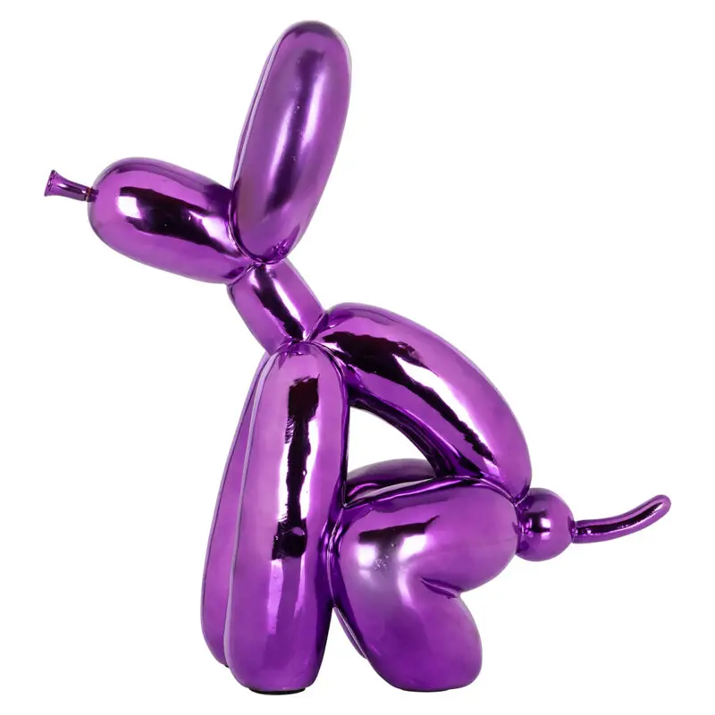 - Dog deco object paars