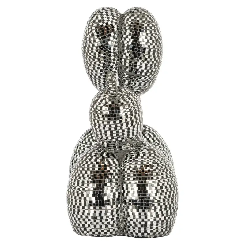 - Dog deco object spiegel zwart (Black)