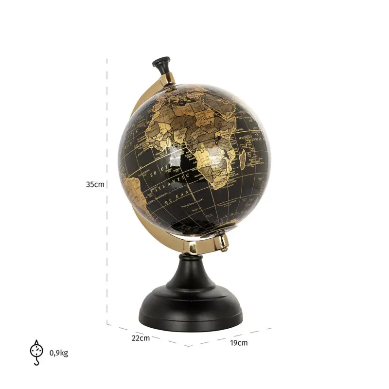 - Deco object Jilly (Black/gold)