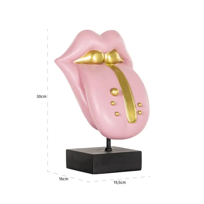 - Deco object Tongue roze (Pink)