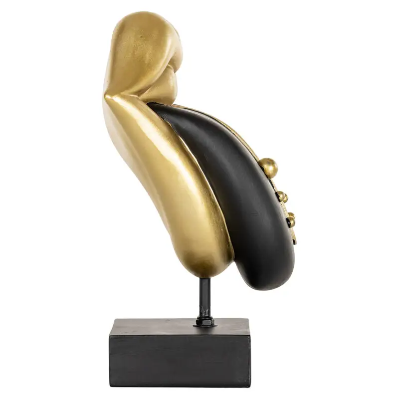 - Deco object Tongue (Black/gold)