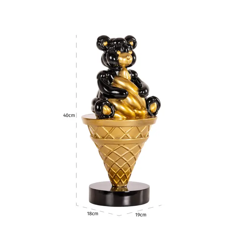 - Deco object Harly (Black/gold)