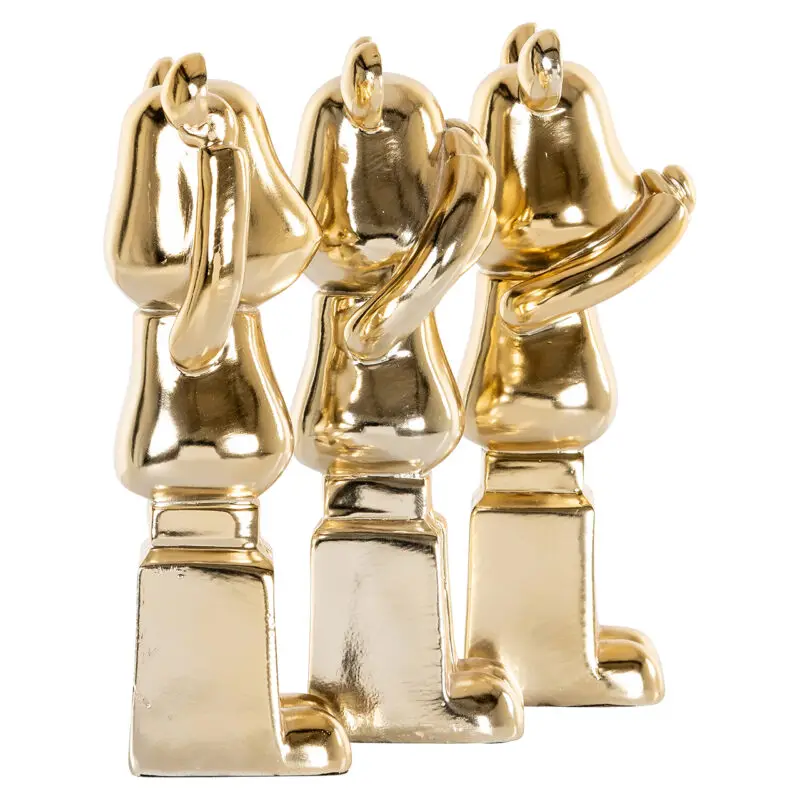 - Deco object Berna set van 3 (Gold)