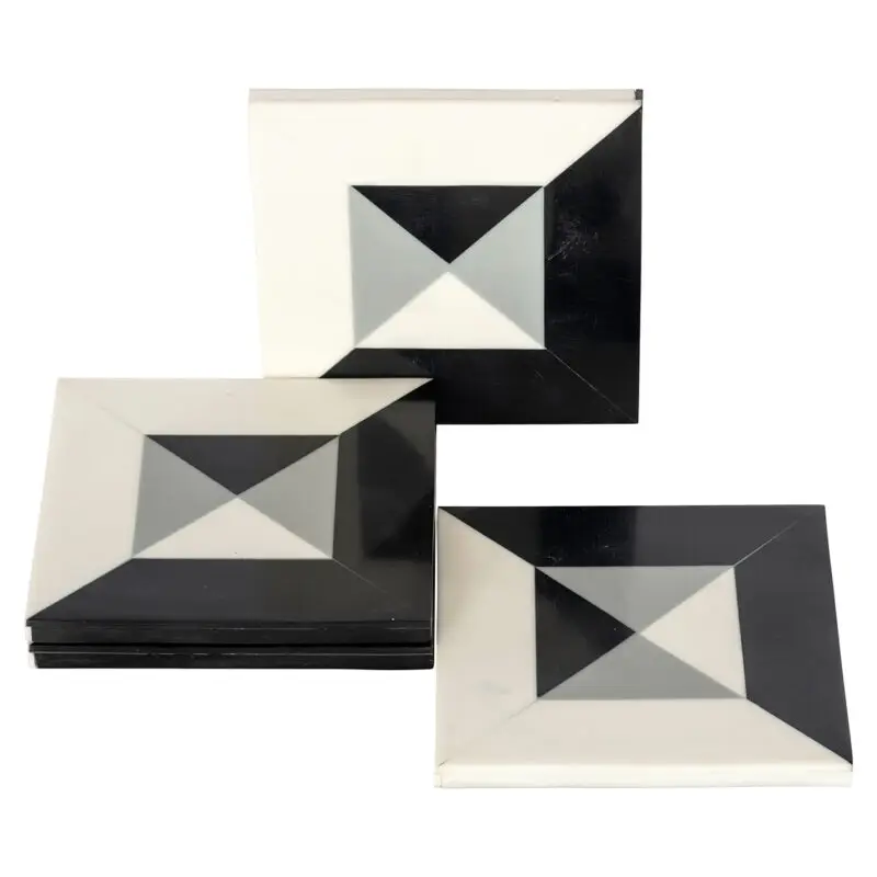 - Onderzetter Louel (Black/white)