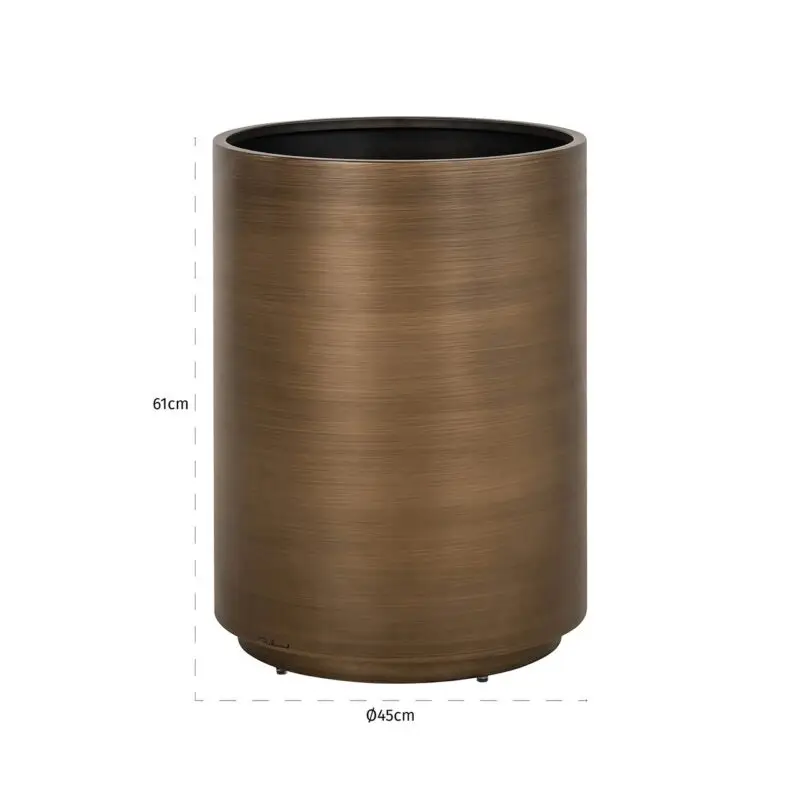 - Plantenbak Dira 45Ø (Brushed Gold)