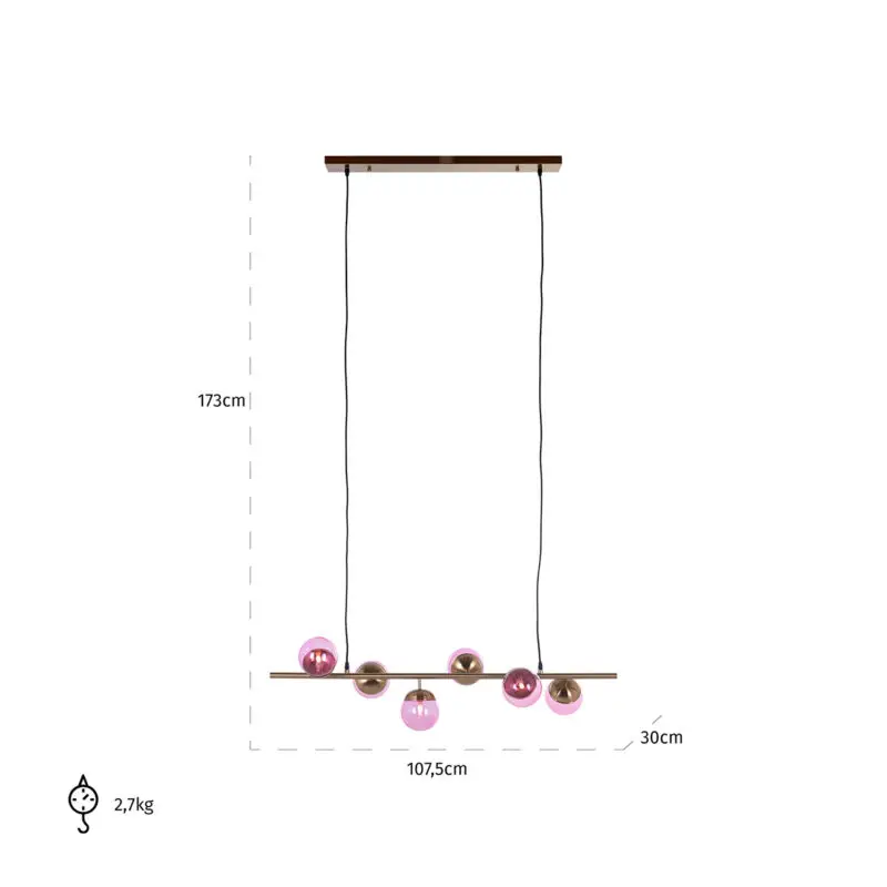 - Hanglamp Bente roze (Pink)