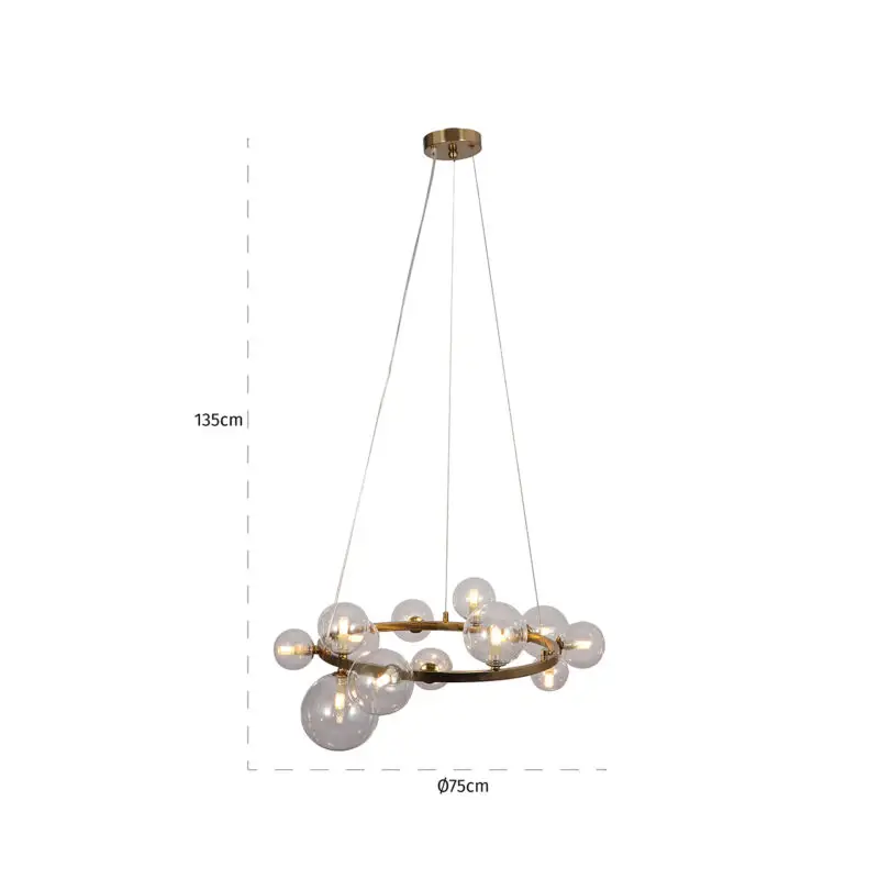 - Hanglamp Yosie brushed gold (Brushed Gold)