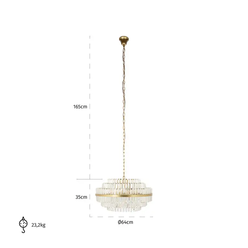 - Hanglamp Desire medium (Brushed Gold)