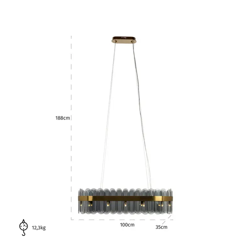 - Plafondlamp Julio (Brushed Gold)