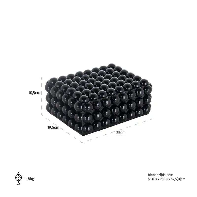 - Juwelenbox Batool klein (Black)