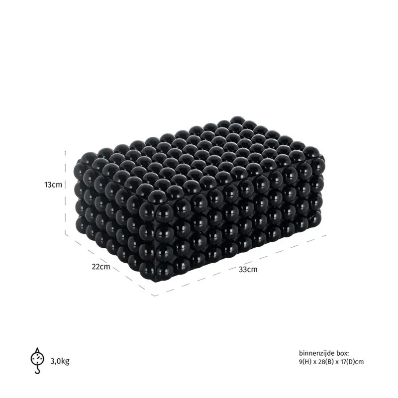 - Juwelenbox Batool groot (Black)