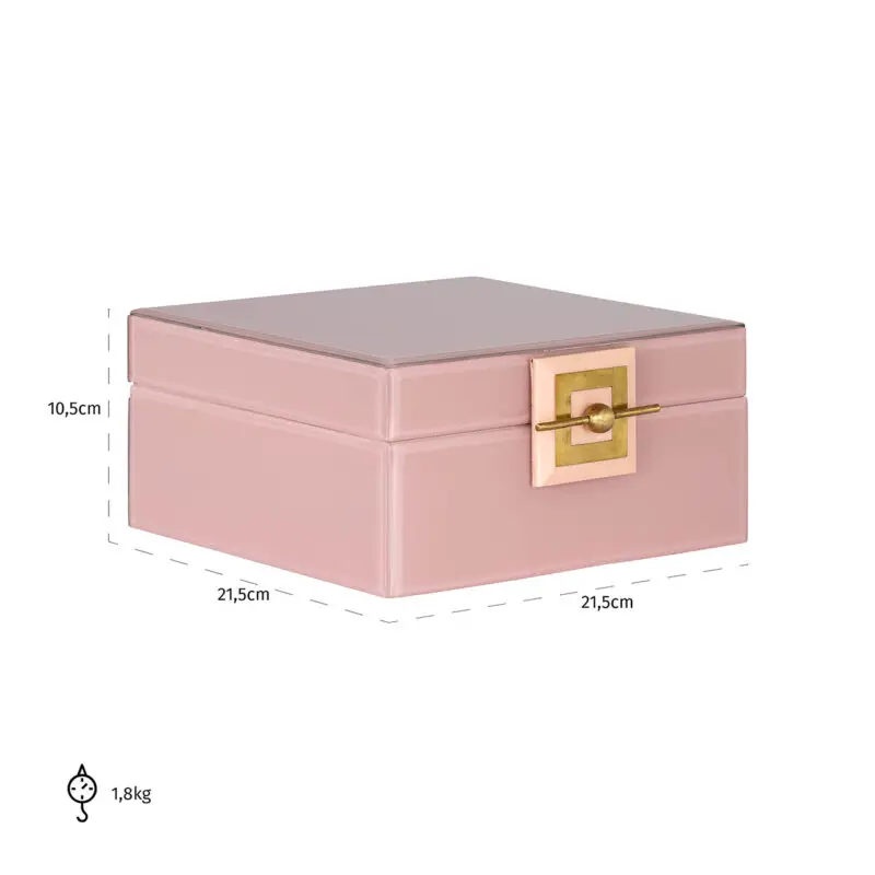 - Juwelen box Bodine roze groot (Pink)