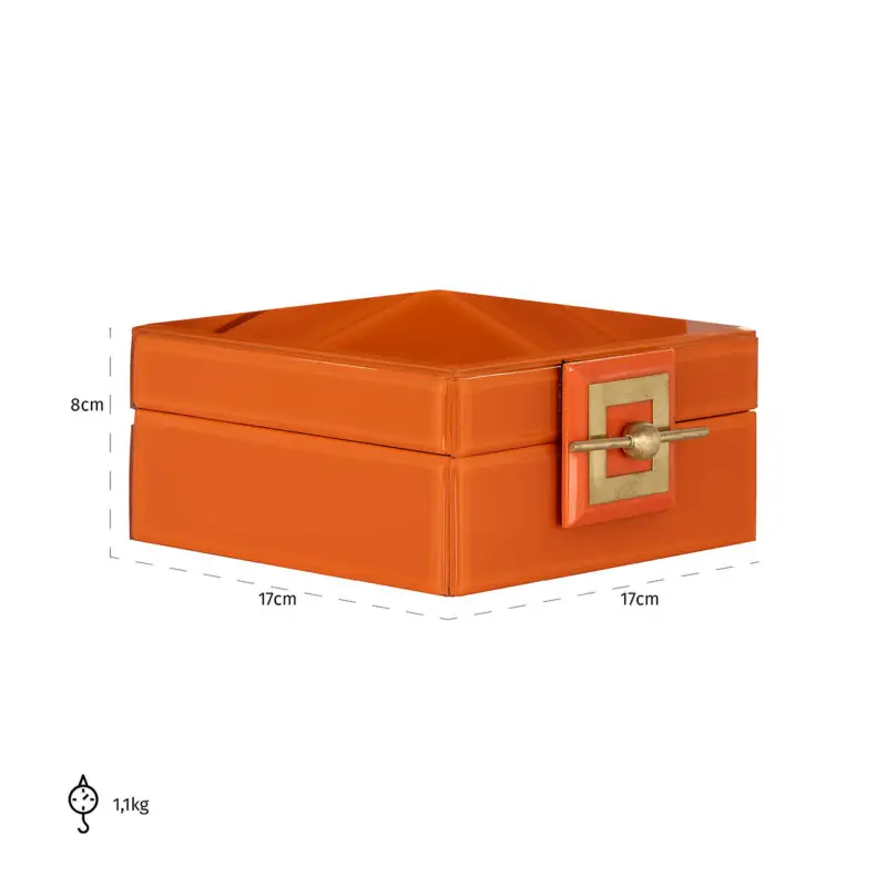 - Juwelen box Bodine oranje klein