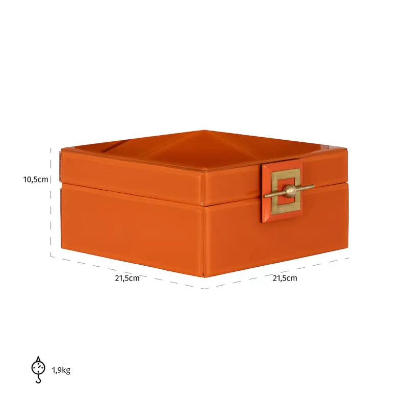 - Juwelen box Bodine oranje groot