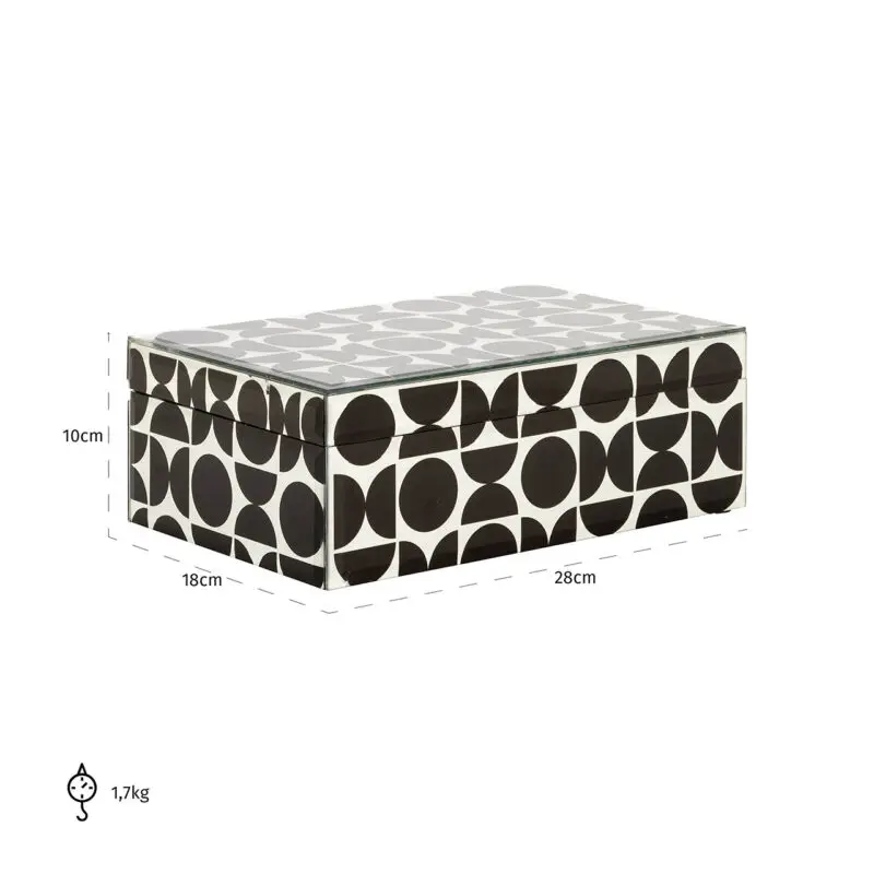 - Juwelen box Vivian groot (Black)