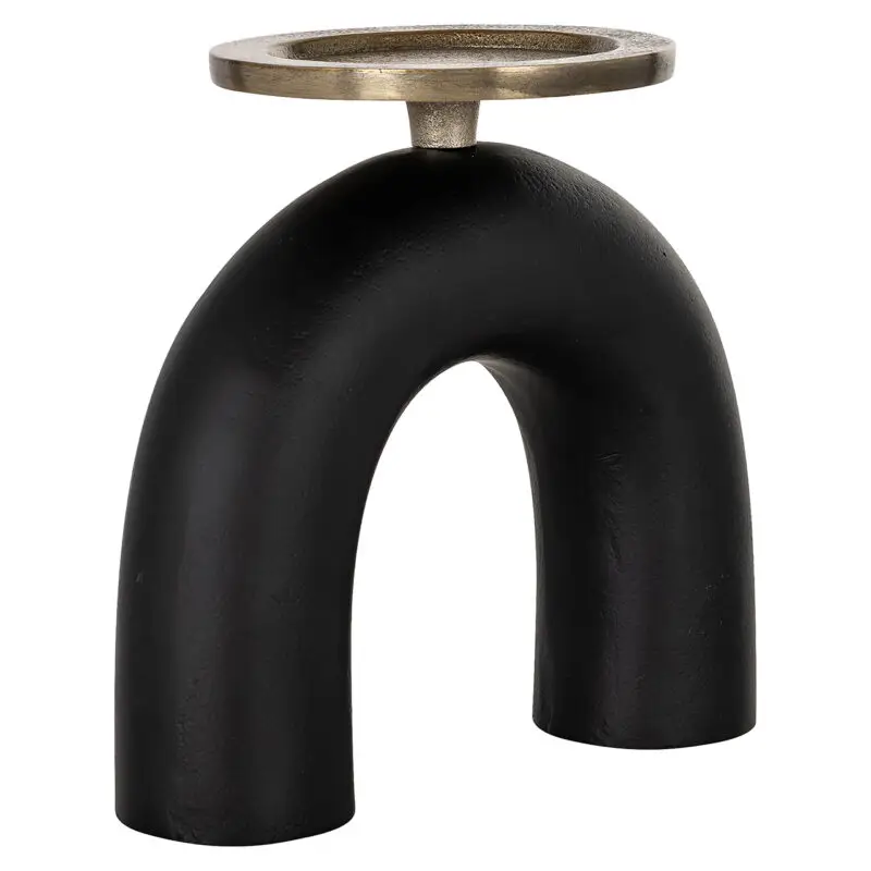 - Kandelaar Livi klein (Black/gold)
