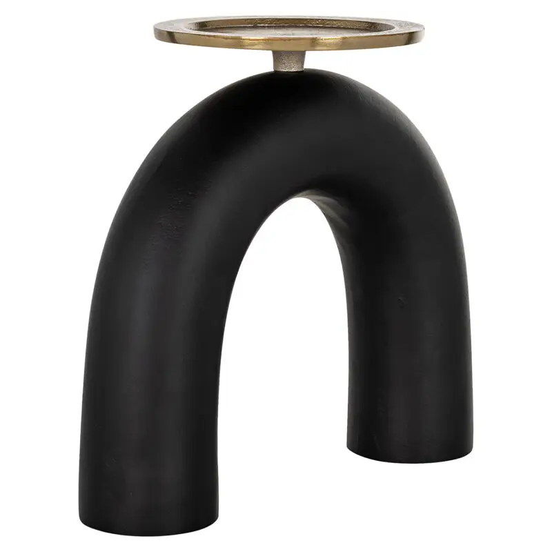 - Kandelaar Livi groot (Black/gold)