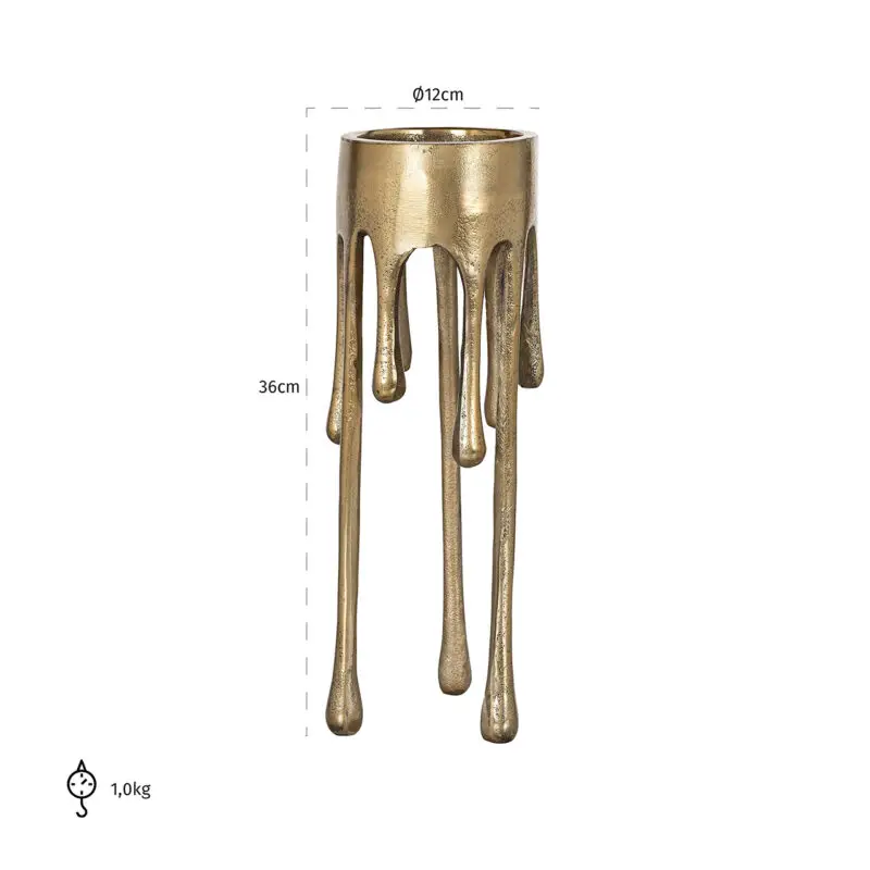 - Kandelaar Lorin klein (Brushed Gold)
