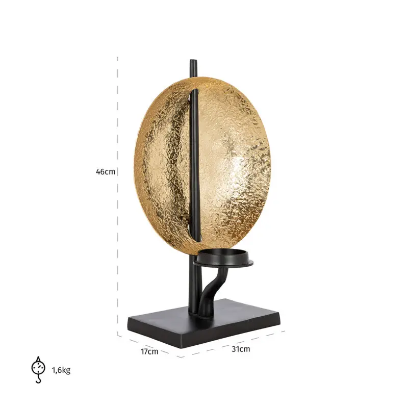 - Kandelaar Chayra (Black/gold)