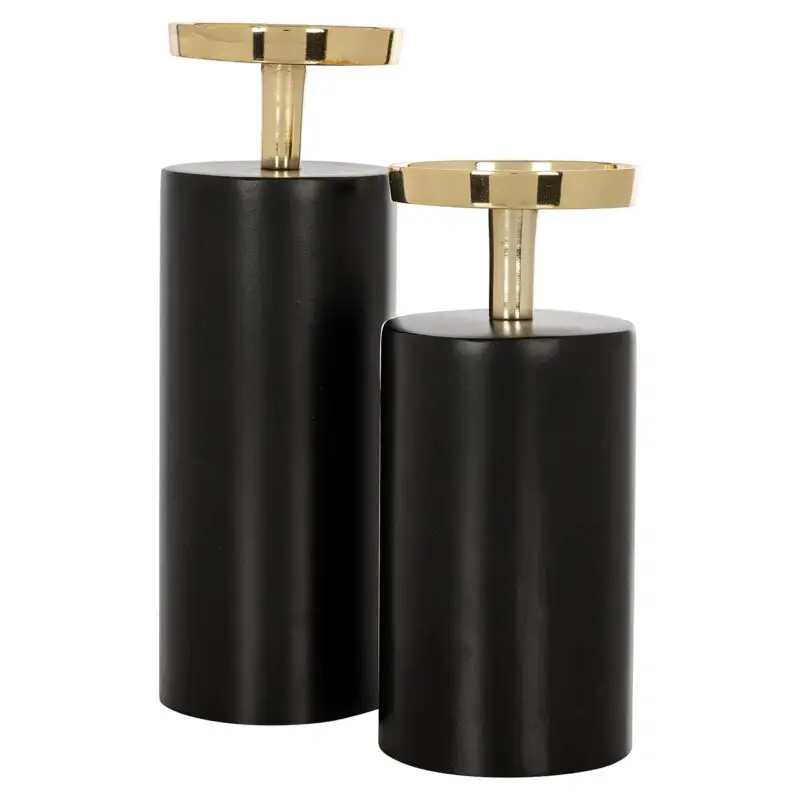 - Kandelaar Caya klein (Black/gold)