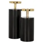 - Kandelaar Caya groot (Black/gold)