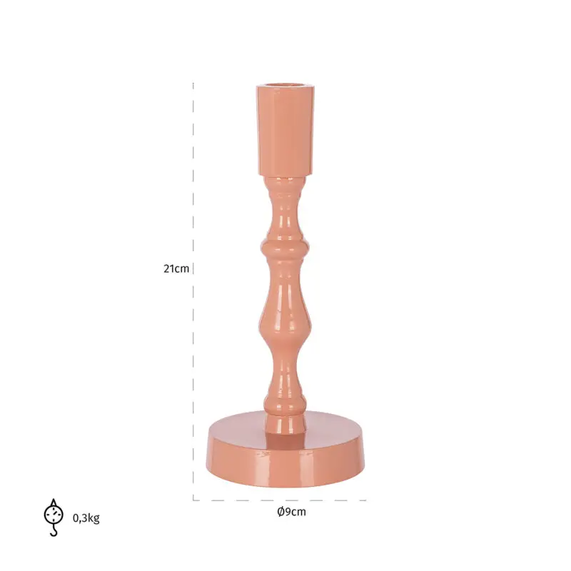 - Kandelaar Raf klein (Pink)