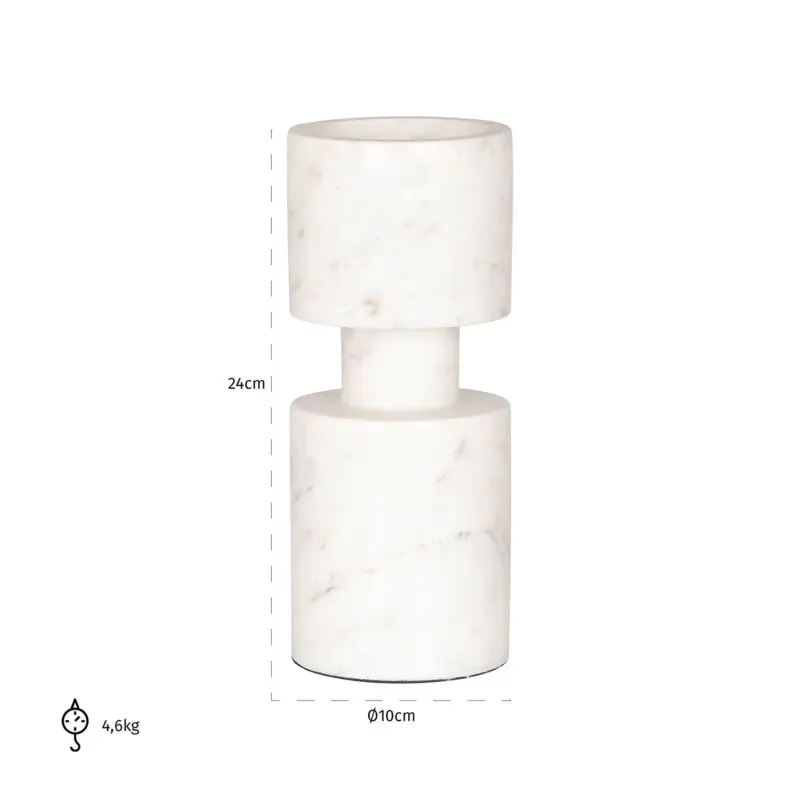 - Kandelaar Melle groot (White)