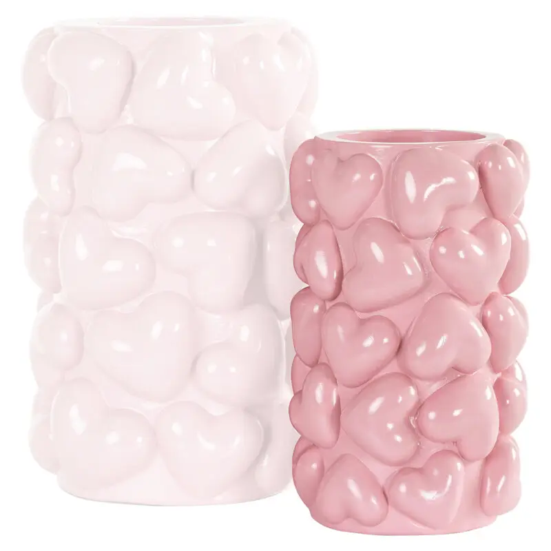 - Kandelaar Emel hearts klein (Pink)