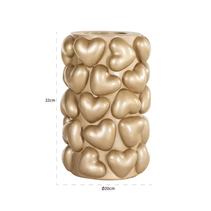 - Kandelaar Anne harten groot (Gold)