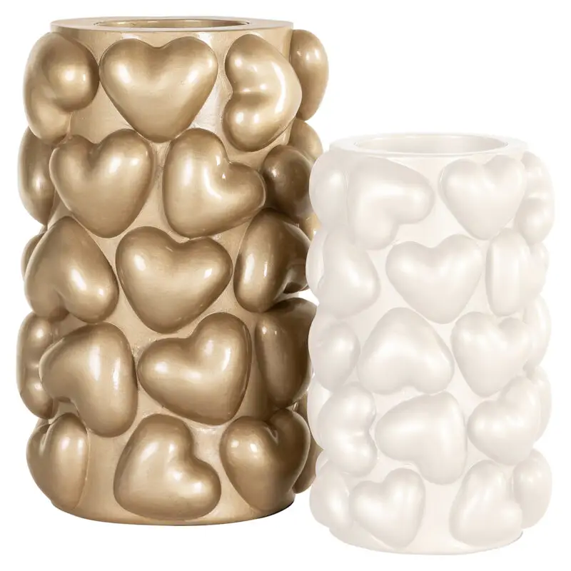 - Kandelaar Anne harten groot (Gold)