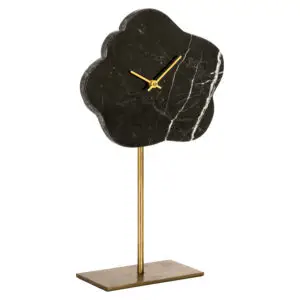 - Klok Bram met standaard (Black/gold)