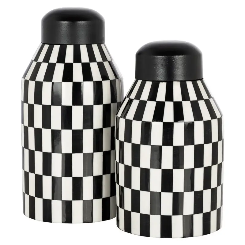- Pot Malou klein (Black/white)