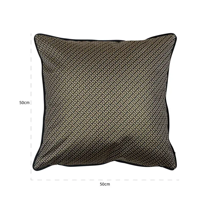 - Kussen Joey 50x50 (Donna-21056-Geo Classic Big 9999 Black)