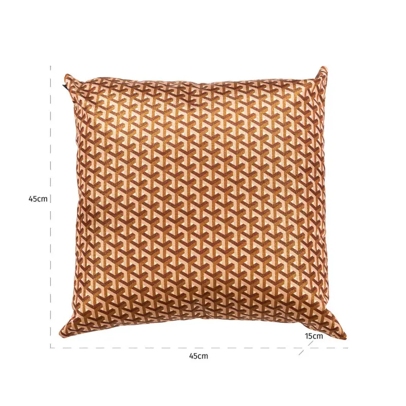 - Kussen Phyllisia 50x50 (Geo Shape 3575 Brique Donna BT24004)