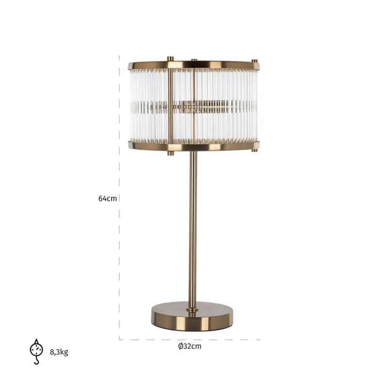 - Tafellamp Loiza (Brushed Gold)