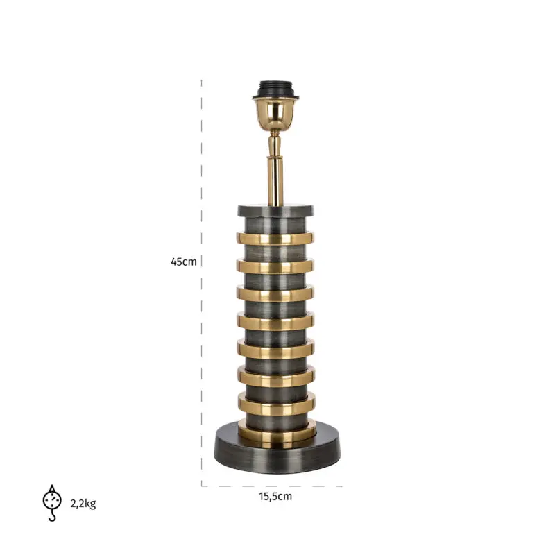 - Tafellamp Jaline (Black/gold)