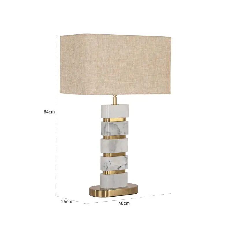 - Tafellamp Lenore incl. lampenkap (Gold)