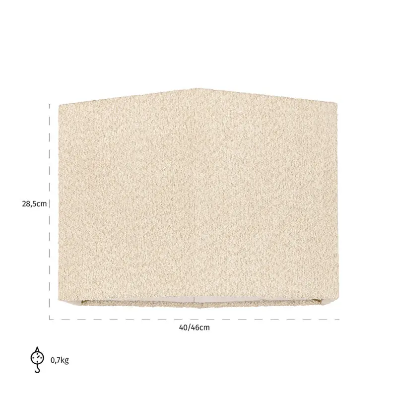 - Lampenkap Miley sand bouclé