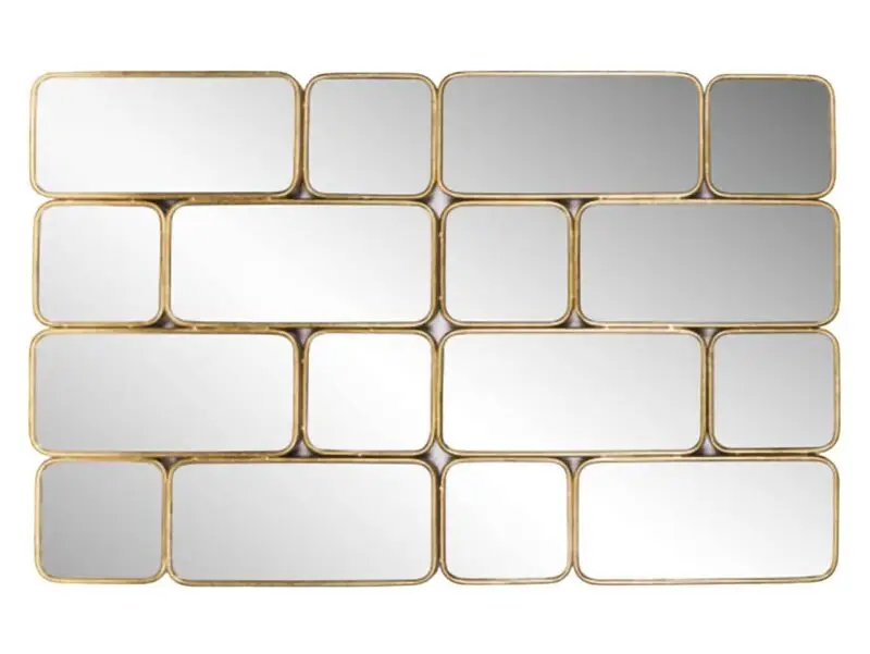 - Spiegel Birche met 16 spiegels (Gold)