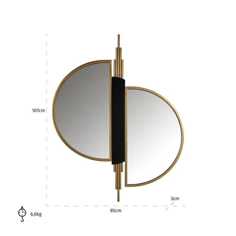 - Spiegel Adelyn (Brushed Gold)