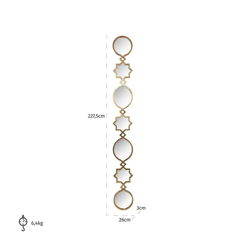 - Spiegel Babice goud (Gold)