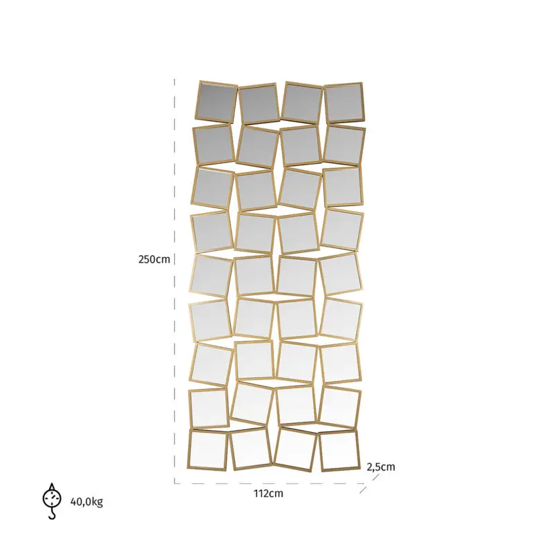 - Spiegel Badia goud (Gold)